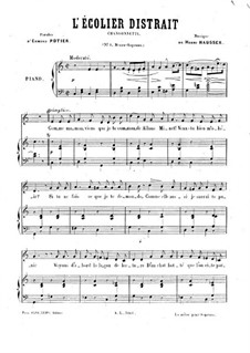 L'écolier distrait. Chansonnette: L'écolier distrait. Chansonnette by Henri Hausser