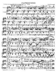 Capriccioso für Violine und Klavier: Capriccioso für Violine und Klavier by T. D. Williams