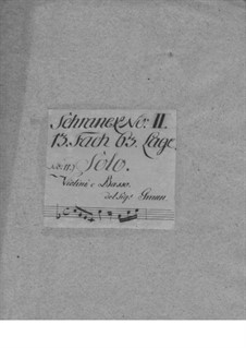Sonate für Violine und Basso Continuo, GraunWV C:XVII:58: Sonate für Violine und Basso Continuo by Johann Gottlieb Graun
