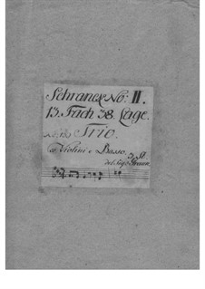 Triosonate für zwei Violinen und Basso Continuo, GraunWV C:XV:80: Trio Sonate für zwei Violinen und Generalbass by Johann Gottlieb Graun
