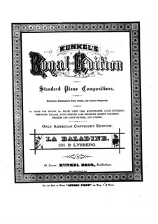 La Baladine, Op.51: Für Klavier by Charles Samuel Bovy-Lysberg