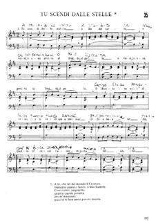 Tu scendi dalle stelle: Für Stimme und Klavier by Alphonsus Maria de Liguori