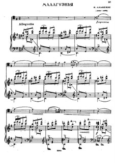 Nr.3 Malagueña: Für Bratsche und Klavier by Isaac Albéniz
