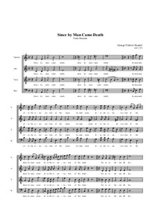 Nr.46 Wie durch einen der Tod: Singpartitur by Georg Friedrich Händel