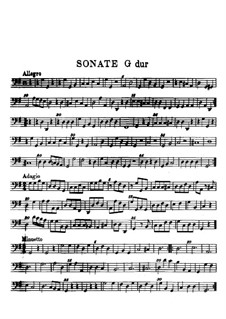 Sonate in G-Dur für Viola da Gamba und Basso Continuo – Basso Continuo Stimme: Sonate in G-Dur für Viola da Gamba und Basso Continuo – Basso Continuo Stimme by Carl Friedrich Abel
