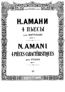 Vier Stücke, Op.7: Vollsammlung by Nikolai Amani