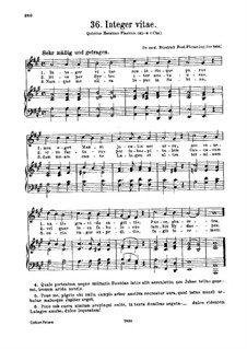 Integer vitae: In A-Dur by Friedrich Ferdinand Flemming