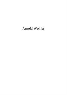 Duo für Flöte und Klavier in 4 Sätzen: I. Moderato by Dr. Arnold Wohler