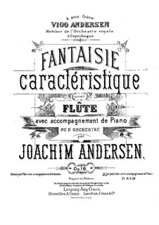 Fantasie, Op.16: Partitur, Solostimme by Joachim Andersen