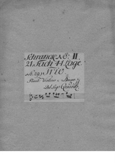 Triosonate für Violine, Flöte und Basso Continuo, QV 2:34: Triosonate für Violine, Flöte und Basso Continuo by Johann Joachim Quantz