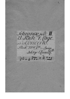 Konzert für Flöte und Orchester Nr.103, QV 5:139: Konzert für Flöte und Orchester Nr.103 by Johann Joachim Quantz