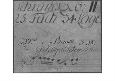 Triosonate für zwei Violinen und Basso Continuo, TWV 42:D12: Trio Sonate für zwei Violinen und Generalbass by Georg Philipp Telemann