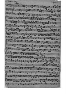 Triosonate für Violine, Flöte und Basso Continuo in e-Moll, QV 2:21: Vollpartitur by Johann Joachim Quantz