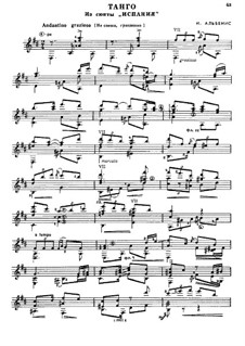 Nr.2 Tango: Für Gitarre by Isaac Albéniz