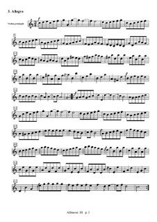 Konzert für Streicher in C-Dur: Teil III (Allegro) – Violine Solo Stimme by Tomaso Albinoni