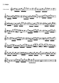 Konzert für Streicher in C-Dur: Teil II (Adagio) – Violine Solo Stimme by Tomaso Albinoni