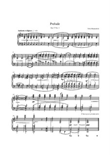 Vierundzwanzig Präludien, Nr.1, 22, Op.17: Vierundzwanzig Präludien, Nr.1, 22 by Felix Blumenfeld