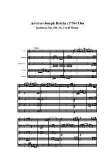Holzbläserquintett in d-Moll, Op.100 No.2: Teil I by Anton Reicha