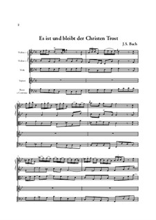 Sie werden euch in den Bann tun, BWV 44: Arie 'Es ist und bleibt, der Christen Tros' by Johann Sebastian Bach