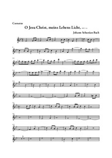 O Jesu Christ, meins Lebens Licht, BWV 118: Kornettstimme by Johann Sebastian Bach
