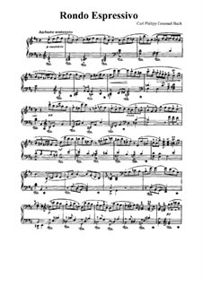 Sonate für Tasteninstrumente in h-Moll: Rondo by Carl Philipp Emanuel Bach