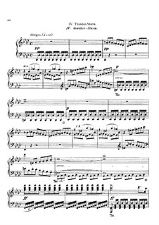 Teil IV. Gewitter, Sturm: Version für Klavier by Ludwig van Beethoven