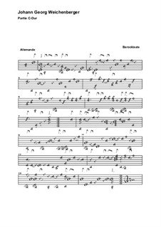 Suite in C-Dur: Suite in C-Dur by Johann Georg Weichenberger