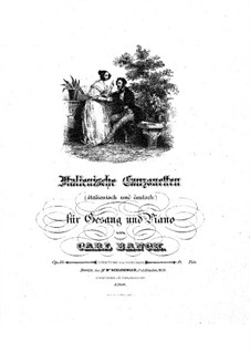 Italienische Canzonetten, Op.33: Italienische Canzonetten by Karl Banck