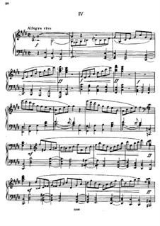 Sonate für Klavier Nr.2, TH 123 Op.80: Teil IV by Pjotr Tschaikowski