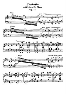 Fantasie, Op.77: Für Klavier by Ludwig van Beethoven