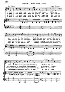 Would I Were With Thee: Would I Were With Thee by Carlo Bosetti