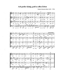 Johannes-Passion, BWV 245: Teil II, Nr.27, Choral 'Ach grosser König' by Johann Sebastian Bach