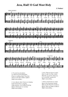 Jesu, Hail! O God Most Holy: Jesu, Hail! O God Most Holy by John Stainer