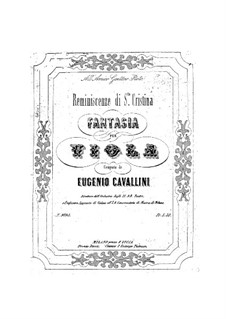 Fantasie für Bratsche und Streichquartett: Fantasie für Bratsche und Streichquartett by Eugenio Cavallini