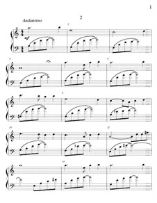 Aqua Sonatina for piano: Second movement by Edward Kalendar