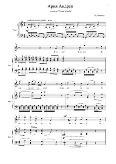 Тарас Бульба: Ария Андрея by Mykola Lysenko