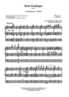No.1 Introduction-Choral: Für Orgel (edited by Paul Weckhoven) by Léon Boëllmann