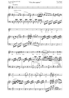 Voi, che sapete: Klavierauszug mit Singstimmen by Wolfgang Amadeus Mozart