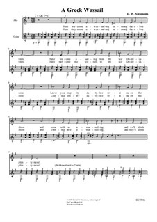 Greek Wassail: Für Alt und Gitarre by David W Solomons