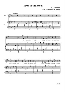 Dawn in the Room: For alto (or baritone) and piano by David W Solomons