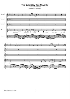 The Quiet Way you Move me: For alto and guitar with accompanying chorus by David W Solomons