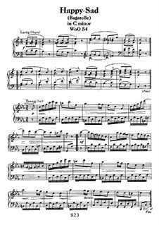 Lustig-Traurig, WoO 54: Für Klavier by Ludwig van Beethoven