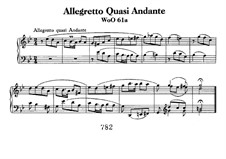 Allegretto Quasi Andante, WoO 61a: Für Klavier by Ludwig van Beethoven