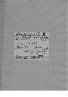 Triosonate für Violine, Flöte und Basso Continuo in Es-Dur, QV 2:18: Triosonate für Violine, Flöte und Basso Continuo in Es-Dur by Johann Joachim Quantz