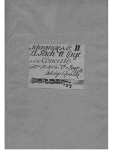 Konzert für zwei Flöten und Orchester in G-Dur, QV 6:7: Teil I – Stimmen by Johann Joachim Quantz