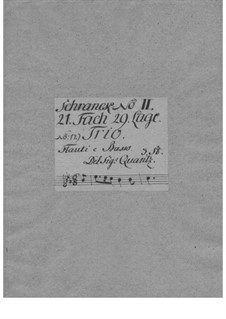 Triosonate für zwei Flöten und Basso Continuo in Es-Dur, QV 2:Anh.10: Triosonate für zwei Flöten und Basso Continuo in Es-Dur by Johann Joachim Quantz