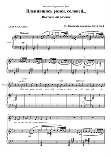 Vier Lieder, Op.2: No.2 Enslaved by the Rose the Nightingale by Nikolai Rimsky-Korsakov