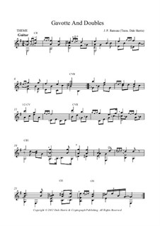 Gavotte and Doubles: Gavotte and Doubles by Jean-Philippe Rameau