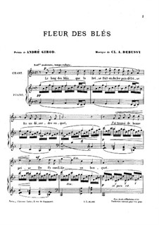 Fleur des blés, L.7: Fleur des blés by Claude Debussy