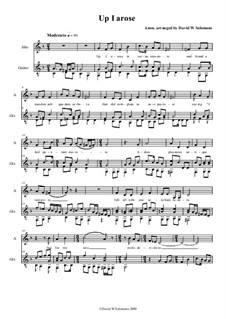 Up I Arose in Verno Tempore: Für Alt (oder Bariton) und Gitarre by Unknown (works before 1850)